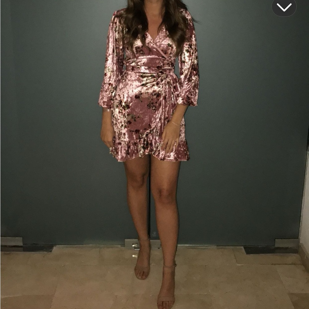 Free people velvet mini dress